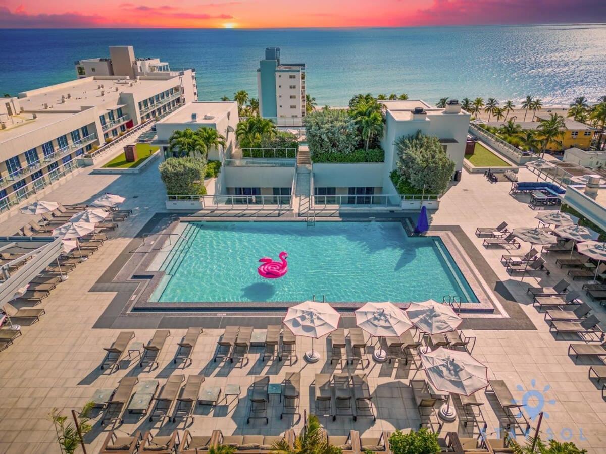 Tropical Oasis - Rooftop Pool- Near Beach - Gym Hollywood Exterior foto